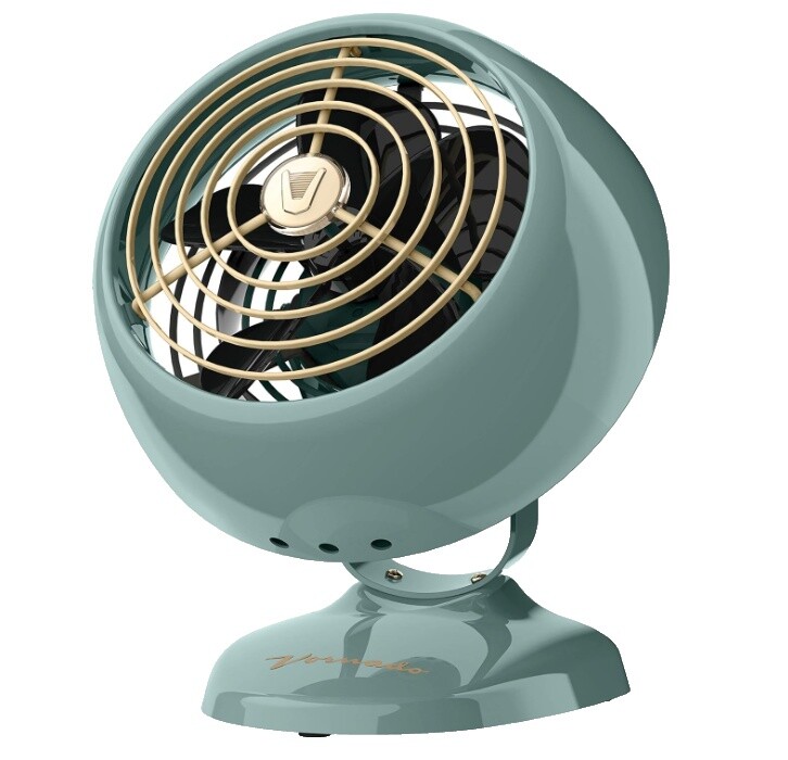 Vornado VFAN Sr. Vintage 3-Speed Air Circulator Fan – Retro White, Analog Controls