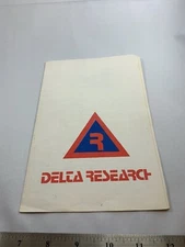 TRAVELLER'S DELTA RESEARCH — Rare Pamphlet Supplement — Unbranded