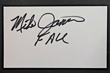 Mike Jarvis Florida Atlantic Basketball Coach Autograph 3x5 Index Card Signed 