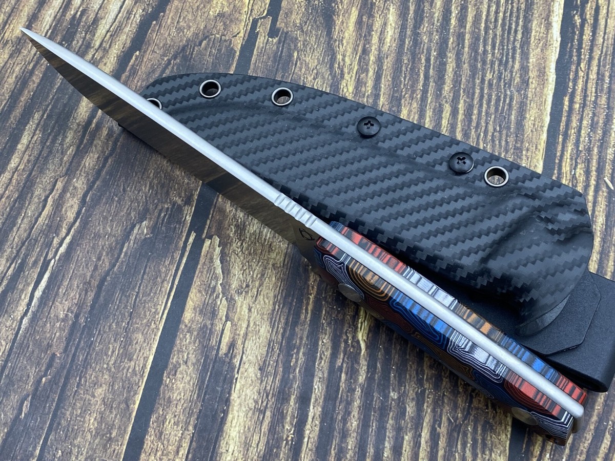 SixLeaf Fixed Blade 9Cr14MoV Steel G10 handle Leather Cover