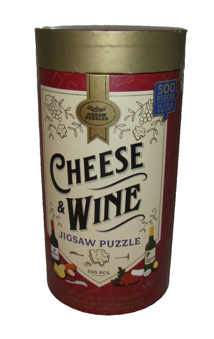 Ridley's Cheese & Wine 500 Piece Jigsaw Puzzle - Educational Food & Drink Themed Adult Puzzle