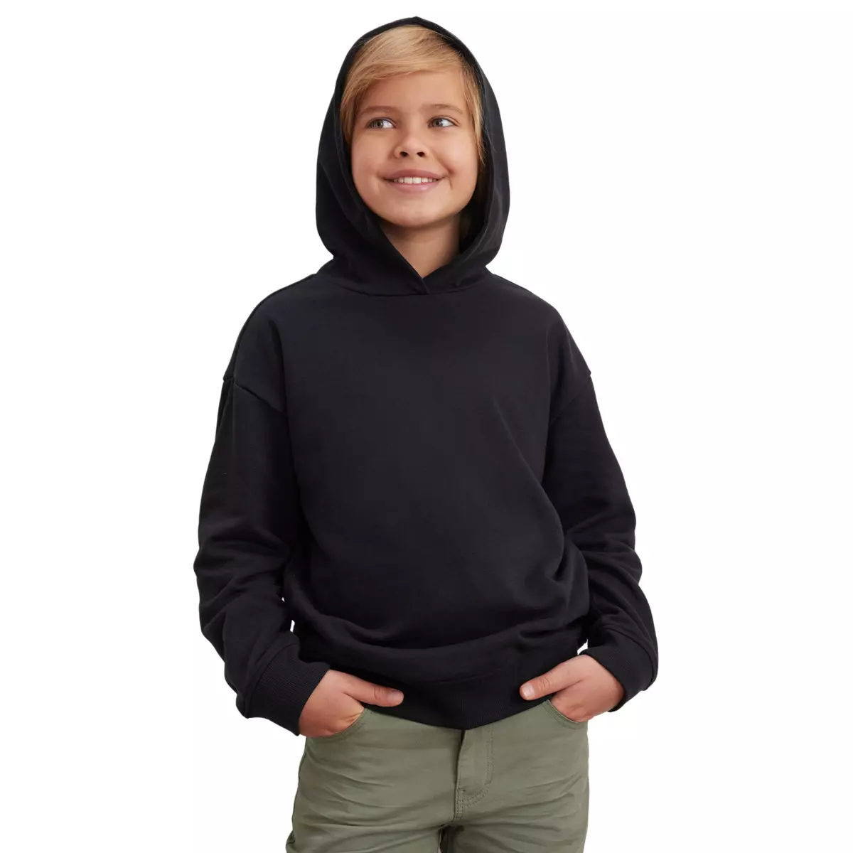 Plain black shop hoodie girls
