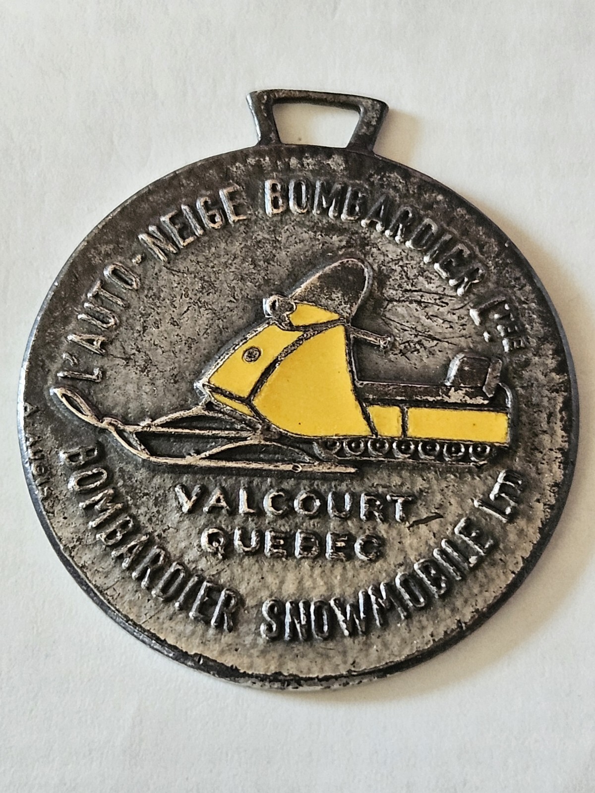 vtg SkiDoo Bombardier keychain tin cab snowmobile advertising eBay