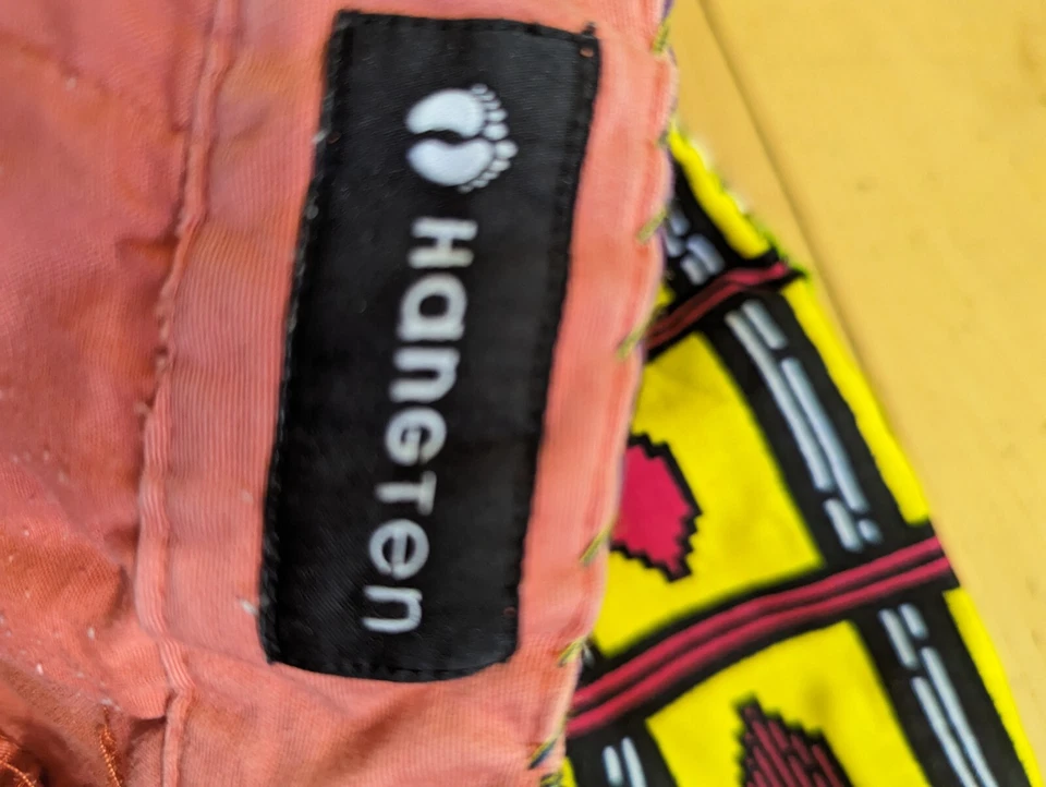 Pantalones Cortos Para Hombre Hang Ten Coloridos Patchwork Informales Talla 34" Foto 3 de 4