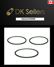 Replacement Belts for Sansui D-550M Cassette Deck Player