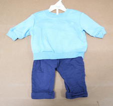 Baby Gap Infant Outfit 2 Piece Blue Sweatshirt Pants 3M