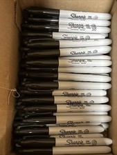 73 Count Wholesale Bulk Sharpie Permanent Marker Lot Fine Point BLACK Sharpies