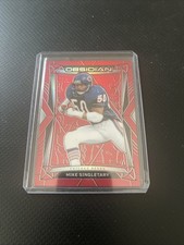 MIKE SINGLETARY 2024 Panini Obsidian Red Flood /49 SP BEARS HOF