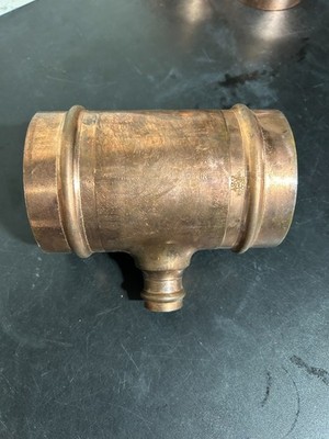 PROPRESS NIBCO COPPER 4'' x 4'' x 1'' TEE FITTING PRO PRESS VIEGA MADE IN USA