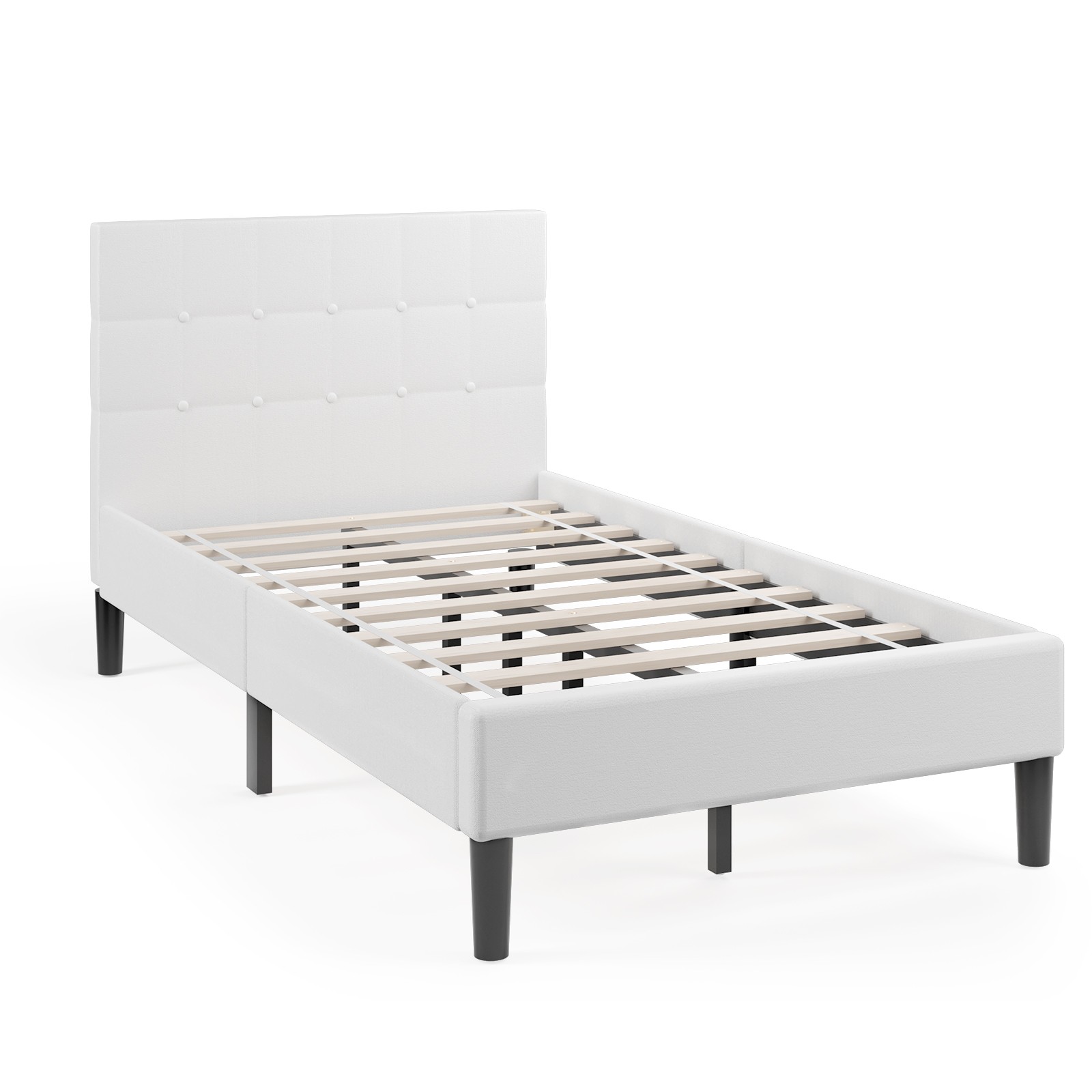 Button Tufted Headboard Mattress Foundation