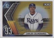 2022 Bowman Chrome Scouts Top 100 Gold Refractor 41/50 Carlos Colmenarez 0ok8