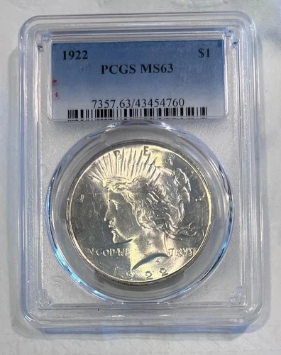 1922 MS63 Silver Peace Dollar - fair shared shipping