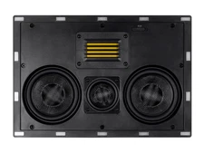 Monoprice Amber 3-Way Carbon Fiber In-Wall Speaker Center Channel - Dual 5.25in