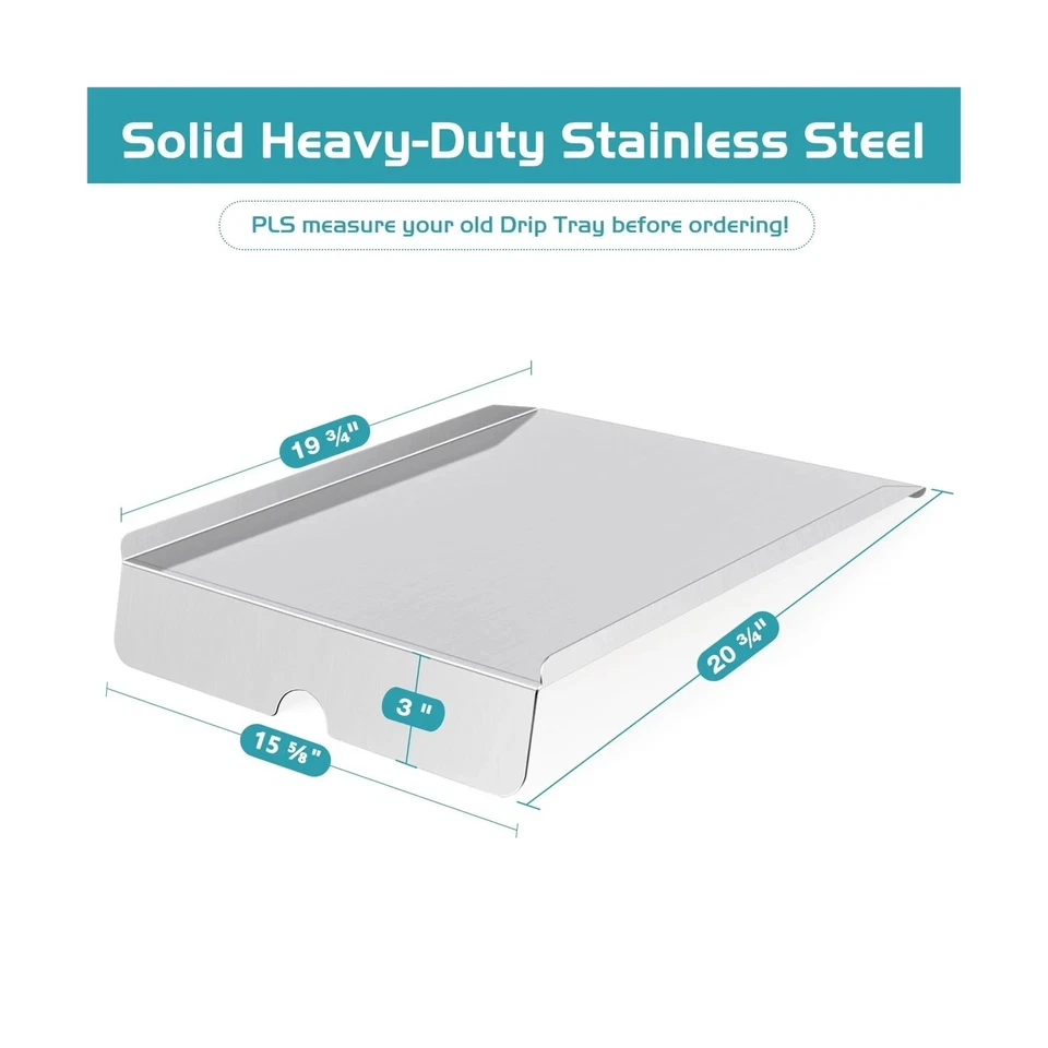 Repuesto deflector térmico de bandeja de goteo para Traeger serie 22, Traeger Pro 575, Lil Tex Foto 3 de 4