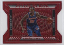 2020 Panini Obsidian Pitch Black Electric Etch Red Flood Julius Randle #11 0s09