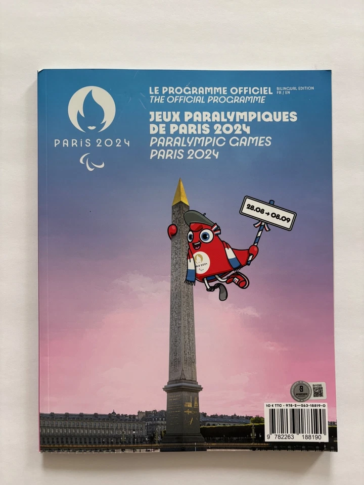 莱昂·马尚德签名 2024 年巴黎奥运会官方比赛节目游泳基础 — 第 4/4 张图片