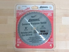 Milwaukee Endurance General Purpose 8" Metal Cutting Blade 42 Carbide Teeth