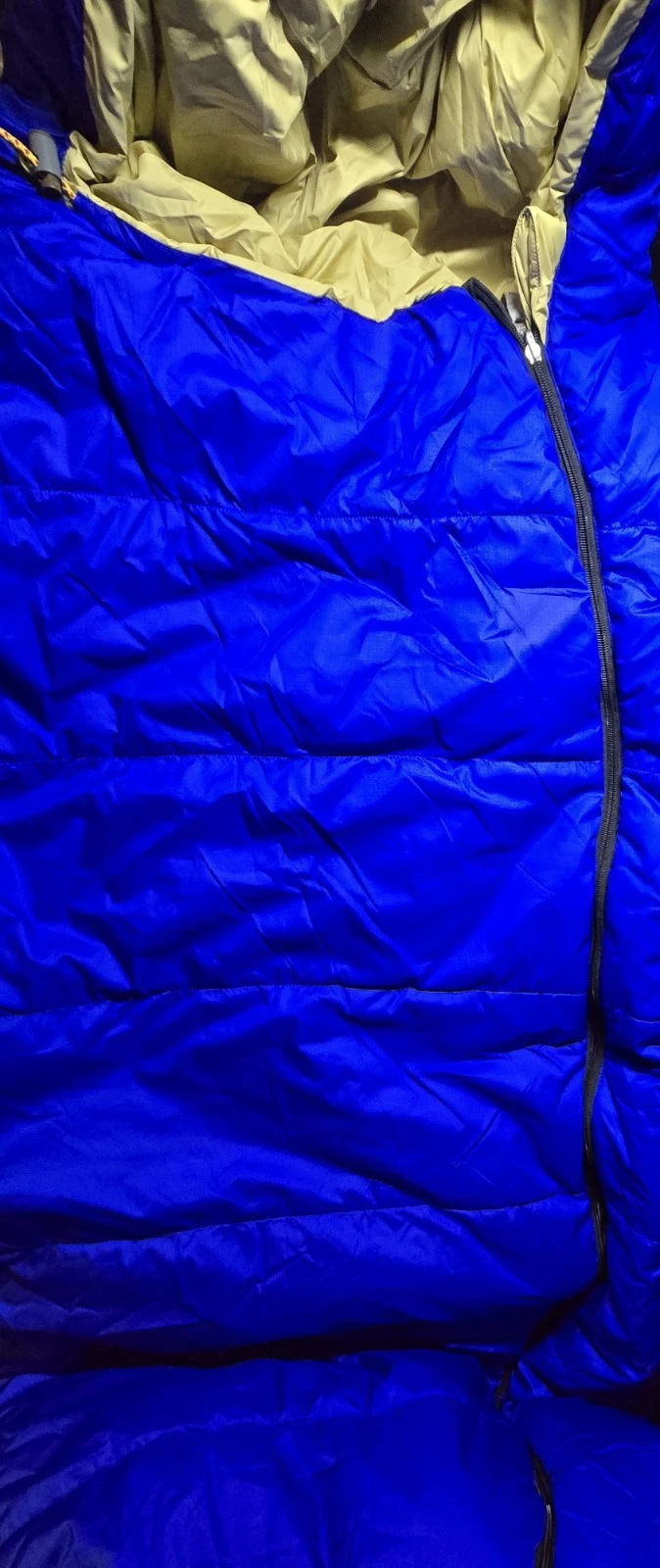 The North Face Eco Trail Synthetic 20 Sleeping Bag Blue Left ZIPPER 78 X 31.5