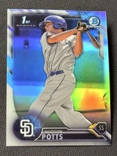 2016 Bowman Chrome 1st REFRACTOR PROSPECT ROOKIE Hudson Potts item 2