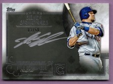 2016 TOPPS FIVE STAR SILVER SIGNATURES #FSSSKS KYLE SCHWARBER #D 3/50 RC CUBS