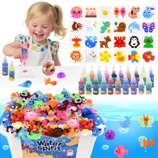 Magic Gel Water Elf Toy Kit Aqua Fairy Water Gel Kit Kids 20PCS Aqua 24 Molds