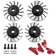 Disco de freno de metal + pinzas para TRAXXAS 1/10 4-TEC DRIFT FORD MUSTANG RC piezas de automóvil