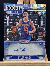 2024-25 Silhouette - RC Cracked Ice Rookie Ticket Tyler Kolek 3/25 NY Knicks