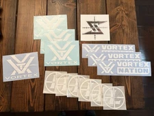 Vortex Leupold Seekins Optics Stickers Decals scope binoculars