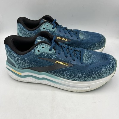 Brooks Ghost Max 2 Men's Size 10.5 D Moroccan Blue Aqua Orange Running Sneaker