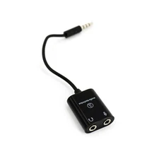 Audio-Technica 3.5mm Headset Adapter - Headphone/Microphone Y Splitter