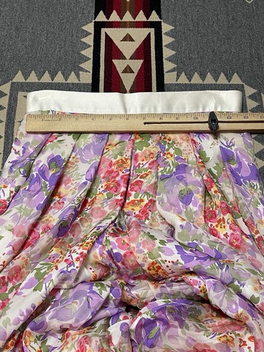 James Purcell Silk Floral Palazzo Pants Sz 6 Wide Leg Abraham Switzerland Vtg 30 - Picture 3 of 10