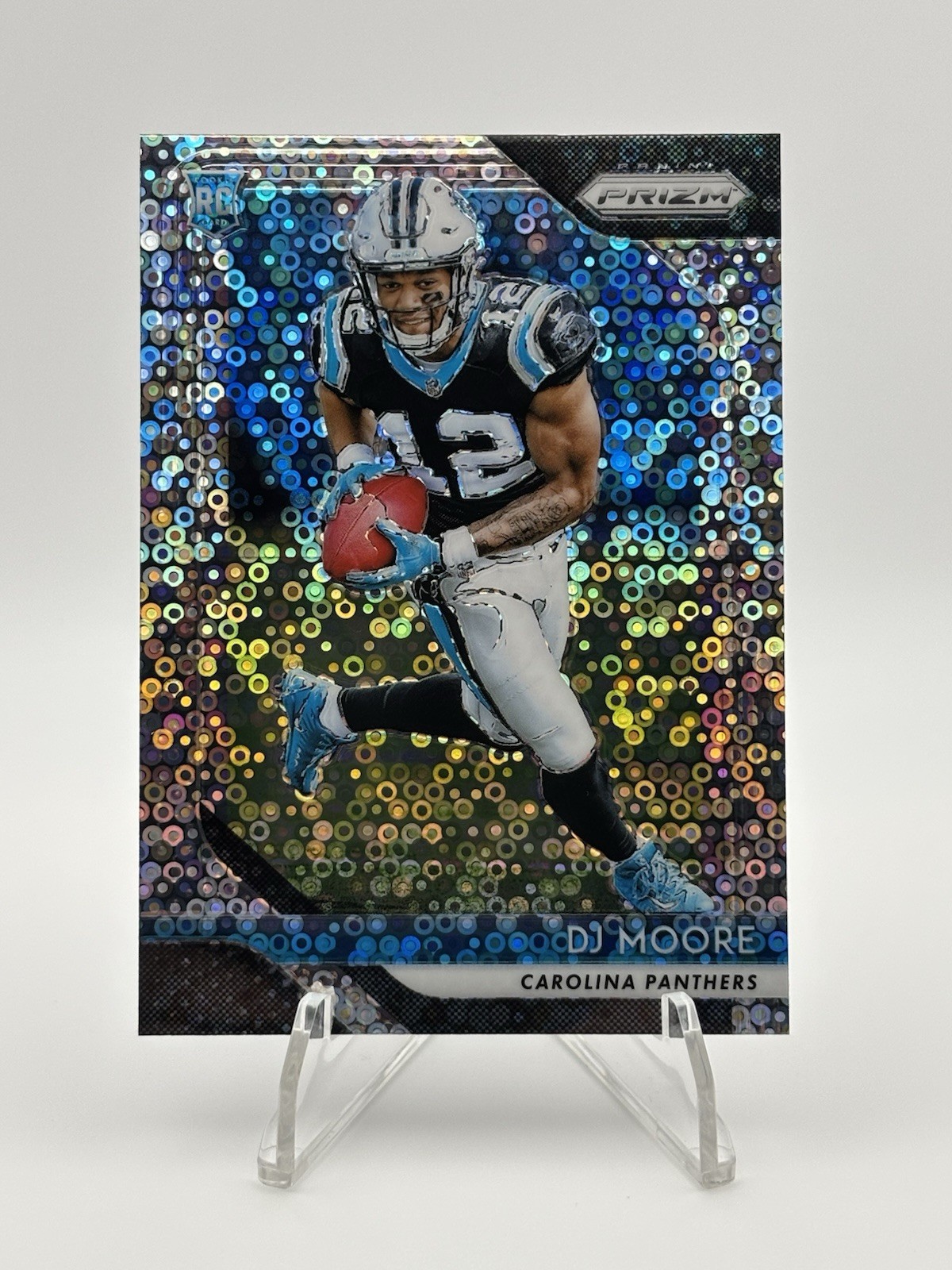 2018 Panini Prizm - #207 D.J. Moore - Rookie Disco Prizm (RC)