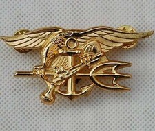 US Navy Seal Eagle Anchor Trident Medal Uniform U.S. Naval Special Forces Badge