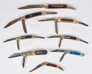Lot 8 Folding Knives Schrade / Elk Ridge / OCOOE / Rough Rider All Un Carried