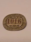 Early 1900s Corning Ny Steuben County Employee Id Badge Pin Glass Works