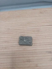 Vintage Torino Pewter Earring Pin Brooch Mini Trinket Box Owls Whimsical 1 1/4"