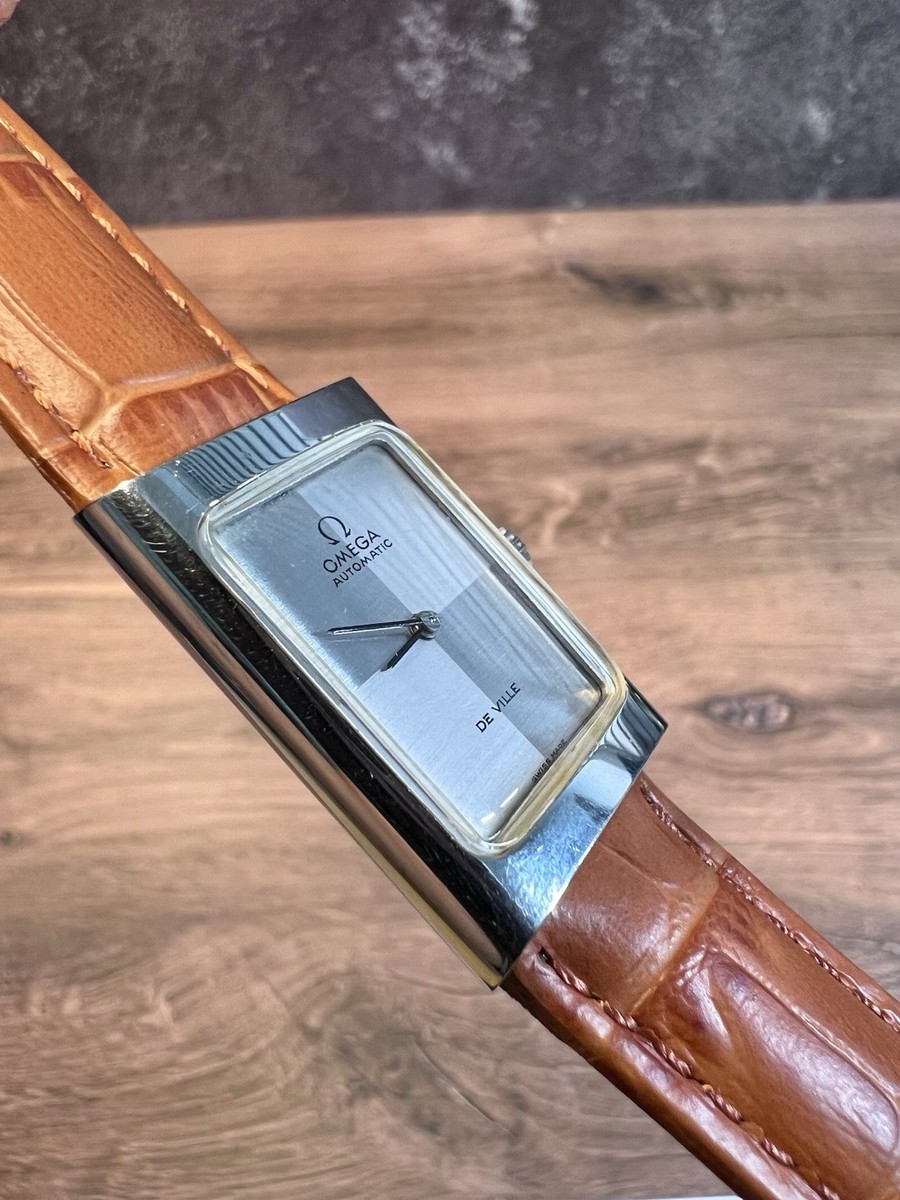 Vintage Omega Deville Automatic Tank Checkered Dial Men's | eBay