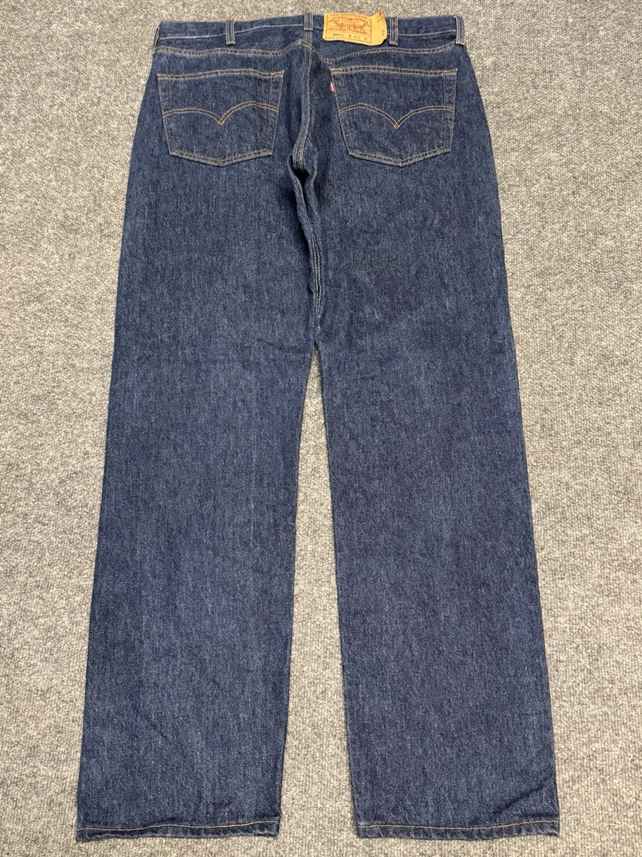 Levis 501xx Vintage Denim Jeans USA Men 40 33 Dark Button