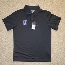 NWT Men's M 36/37 IZOD Navy Blue Short Sleeve Polyester Polo Approved Schoolwear