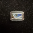 Beach Ocean Palm 1g .999 Silver Gold Silver Naples Proof Like Colorized Art Bar