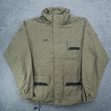 Columbia CNVT Mens Green Fleece Lined Jacket Anorak Outdoor Large