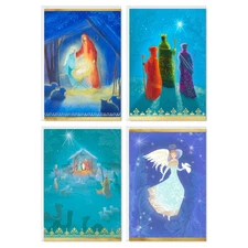 Hallmark Image Arts Boxed Religious Christmas Cards Assortment, Painted Nativity