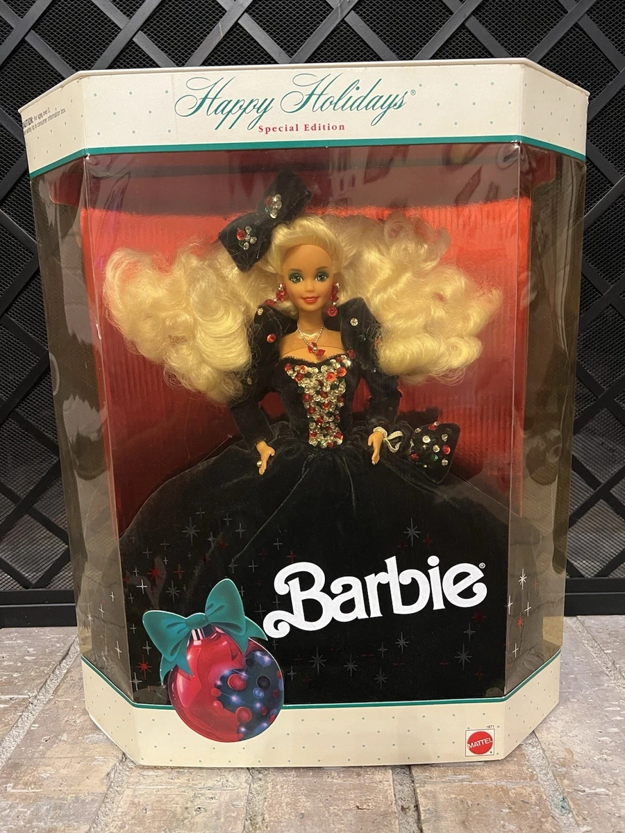 Mattel Holiday Barbie 1991 Year Manufactured Barbie Dolls & Doll