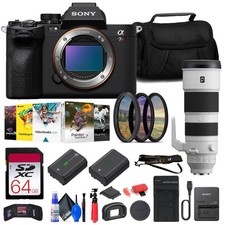 Sony a7R V Mirrorless Camera Sony FE 200-600mm Lens 64GB Card Filter Kit