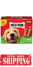 Milk-Bone Original Flavor, Large Crunchy Dog Treat Biscuits, 15 lbs. Sealed Box