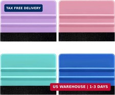 4 Pcs Squeegee for Vinyl, Felt Squeegee Vinyl Wrap Squeegee Applicator Tool for