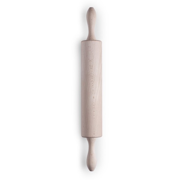 Zeller 23515 Teigroller, Backrolle, Nudelholz, Buche, Ca. 43 X 5,5 Cm, Sonstige-image