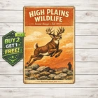 1958 Western Winchester Deer Vintage Look Metal Tin Sign Decor 8x12