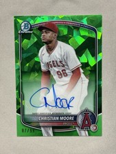 2025 Bowman Sapphire Edition - Chrome Prospect Autographs Christian Moore...