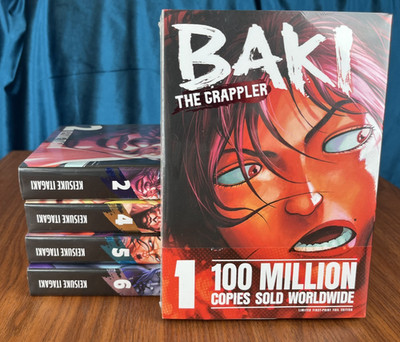 SEALED Baki the Grappler Perfect Edition First Print Foil Vol 1-2, 4-6 AUTHENTIC